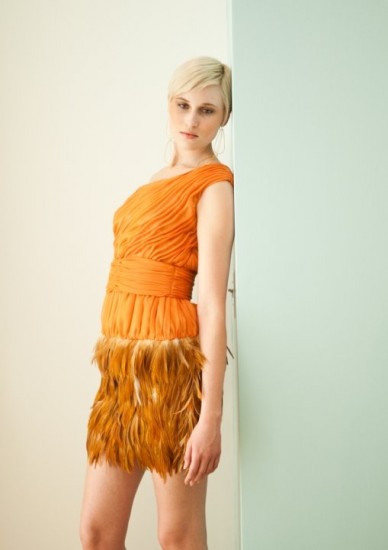 Tashia Senn Asym Feather Dress Asym Feather Dress (Tashia Senn)