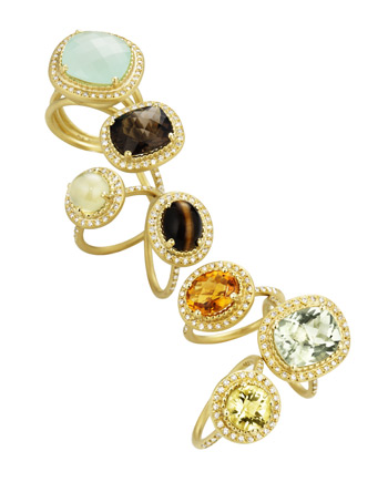 Gorgeous rings by Lauren K, one of the designers to appear at Mystique's 5 Days of Fashion May 4-8