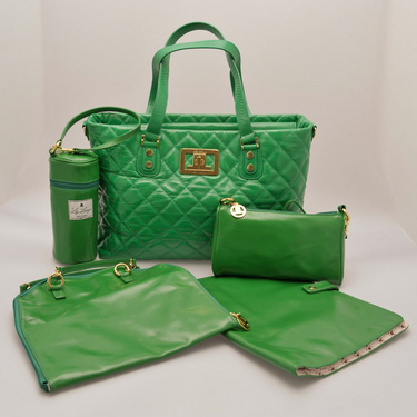 Liz Lange Catherine in Green Diaper Bag; regularly $350, $99 on Totsy 