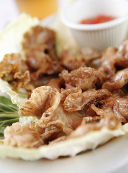 Savory pork ruffles. Savory pork ruffles.