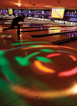 Cosmic Bowling at Bowl America Photograph by Jonathan Timmes