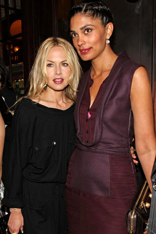 Rachel Roy (presenting her Spring 2010 Rachel Rachel Roy collection at Macy's Tysons Corner tomorrow) with Rachel Zoe (style.com)