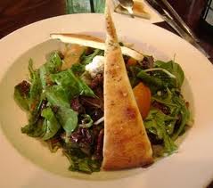 poached pear salad