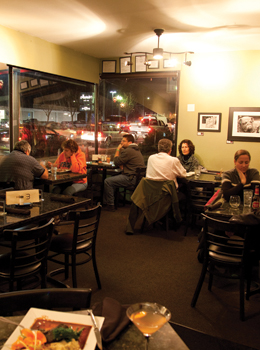 Maple Ave’s tightly-knit front dining room. Maple Ave’s tightly-knit front dining room.