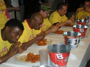 Last year's Wing Bowl Championship (Image: 106.7-"The Fan")