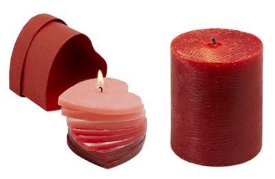 Melt My Heart Candle and Cinnamon Pillar Candle