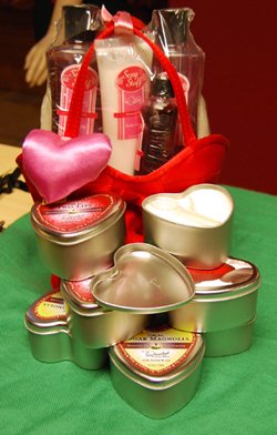 Edible Candles and Packaged Assortment of Lotions and Body Scrubs Edible Candles and Packaged Assortment of Lotions and Body Scrubs