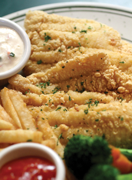 Fried catfish kept us coming back.