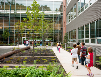 Manassas Elemenary School, courtyard
