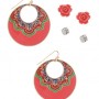Earring Trio, $3.80 (Forever 21) An easy way to start wearing coral, not to mention a great deal!