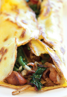 Swiss chard bacon wrap Swiss chard bacon wrap