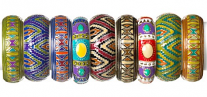 Aqua Enamel Ethnic Hinge Bangle - All Jewelry - Jewelry - Jewelry & Accessories - Bloomingdale_s