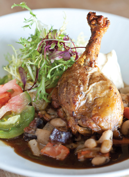 Duck confit with white bean cassoulet Duck confit with white bean cassoulet