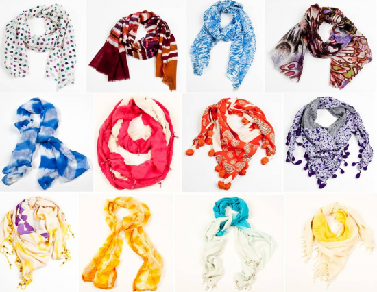 Nepali by TDM Design's Spring Scarves to be featured in the trunk show at Bloomingdale's Tysons on March 10. (Photo: Red Light PR)