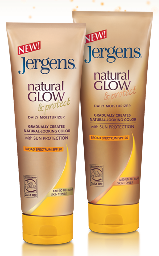 Jergen's Natural Glow, now available with SPF 20 (photo courtesy of jergens.com)
