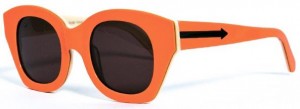 Karen Walker These frames from Karen Walker Eyewear give plenty of coverage and the white gives 80s-classified neon orange a fresh look; $220. (Photo courtesy: gargyle.com)
