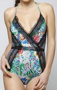 Vivid Bits Maillot by Zimmermann. (Photo courtesy: anthropologie.com)