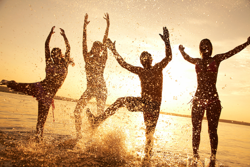 splashing