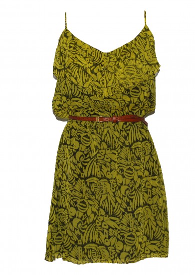 Flirty, romantic, easy-breezy ... grr. Loving this Myne "Camilla" yellow print dress, $125, also from Treat. (Photo: Treat)