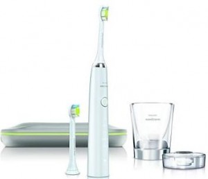 Includes two brush heads, USB charging kit, and charging glass. (Photo courtesy: philips.com)