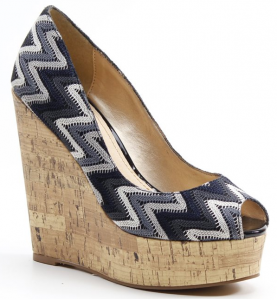 Talk about height; this towering pair with a gorgeous geometric print, is sure to turn heads. Also at Misguided Angels. (Photo: Misguided Angels) 