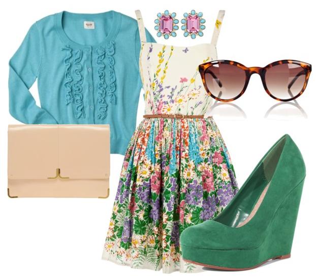 Some color and lots of class. (Photo courtesy: polyvore.com)