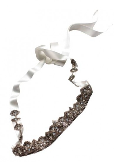 Another gorgeous sash from the new Nicole Miller Weddings Accessories collection