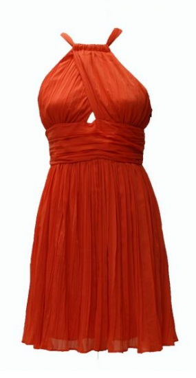 During TREAT's moving sale, save an extra 50 percent on final sale stunners like this red BB Dakota garland pleated dress, a steal at $52.50 before the additional savings. (Photo: shoptreat.com)