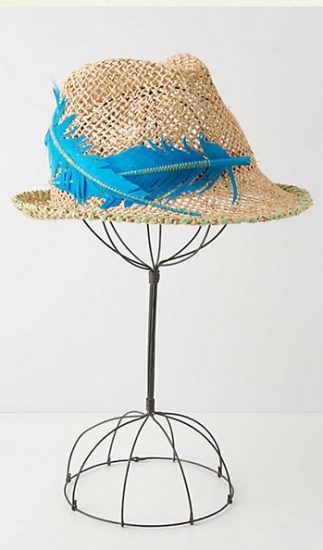 Blue Bunting Fedora, $48, Anthropologie. (Photo: anthropologie.com)