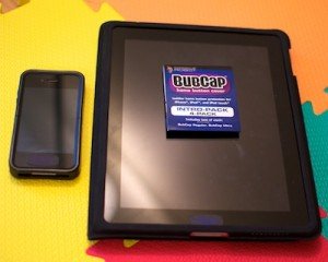 Pictured: Bubcap intro pack, BubCap covers on iPhone and iPad (Photo courtesy of Natalie Kaar)