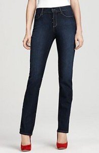 Not your Daughter's Jeans Not Your Daughter's Jeans Marilyn Straight Jeans in Dark Wash, $110. (Photo courtesy: bloomingdales.com)