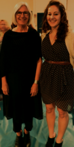 NoVA Magazine health and bueaty editorial intern, Hilary Adleberg with honoree, Eileen Fisher. (Photo courtesy: Hilary Adleberg)