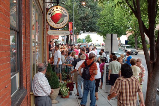 Downtown Lancaster on a First Friday