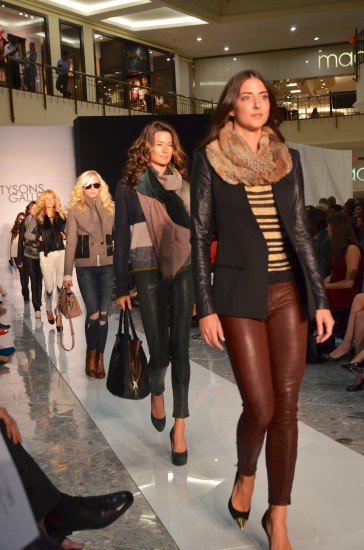 Metallic looks from Intermix rocking the All: Access Fashion runway on Sept. 28. (Photo courtesy of Matt Kaar)
