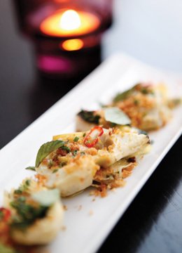 Baby artichokes with bread crumbs from the Curious Grape