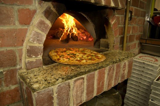 The Brick Oven at The Dons' Wood-Fired Pizza in Sterling The brick oven at The Dons' Wood-Fired Pizza in Sterling