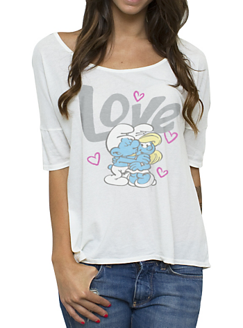 "Smurfs Jersey Free Spirit Tee"