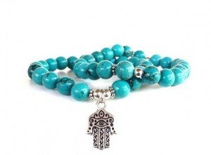Evil Eye Hamsa Mala Bracelet, $34.95 (Photo Courtesy of Bohemian Earth Designs)