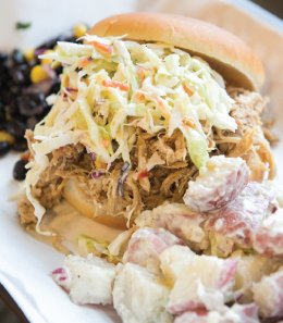 Pulled pork platter from Absolute BBQ Pulled pork platter from Absolute BBQ