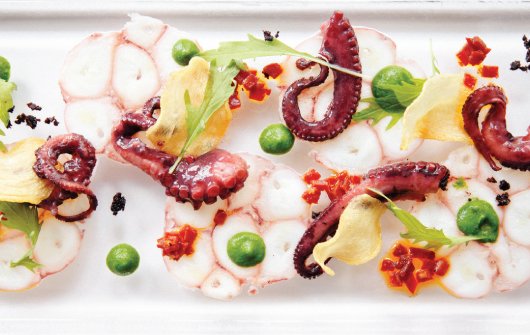 Octopus carpaccio Octopus carpaccio