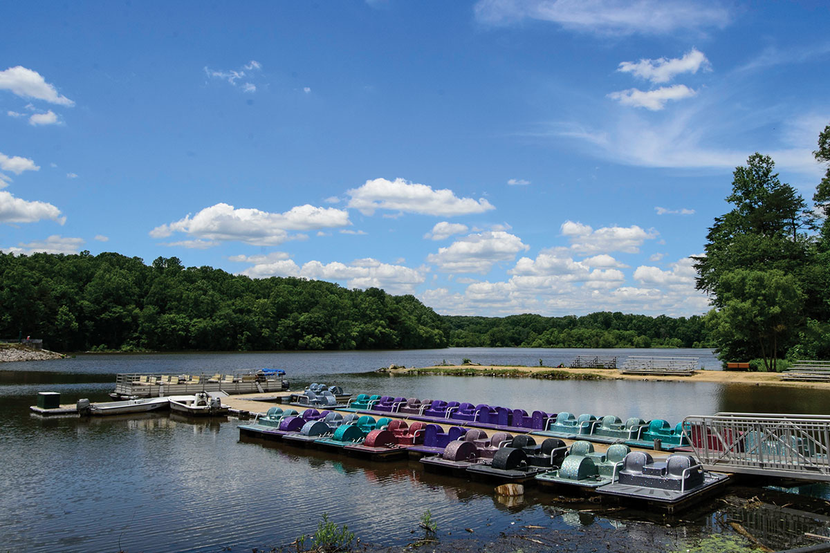 little boats in Fairfax lake