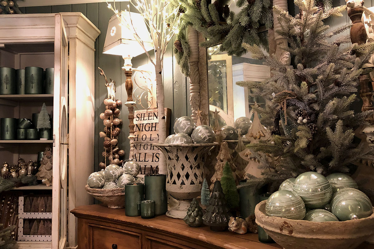white and green room