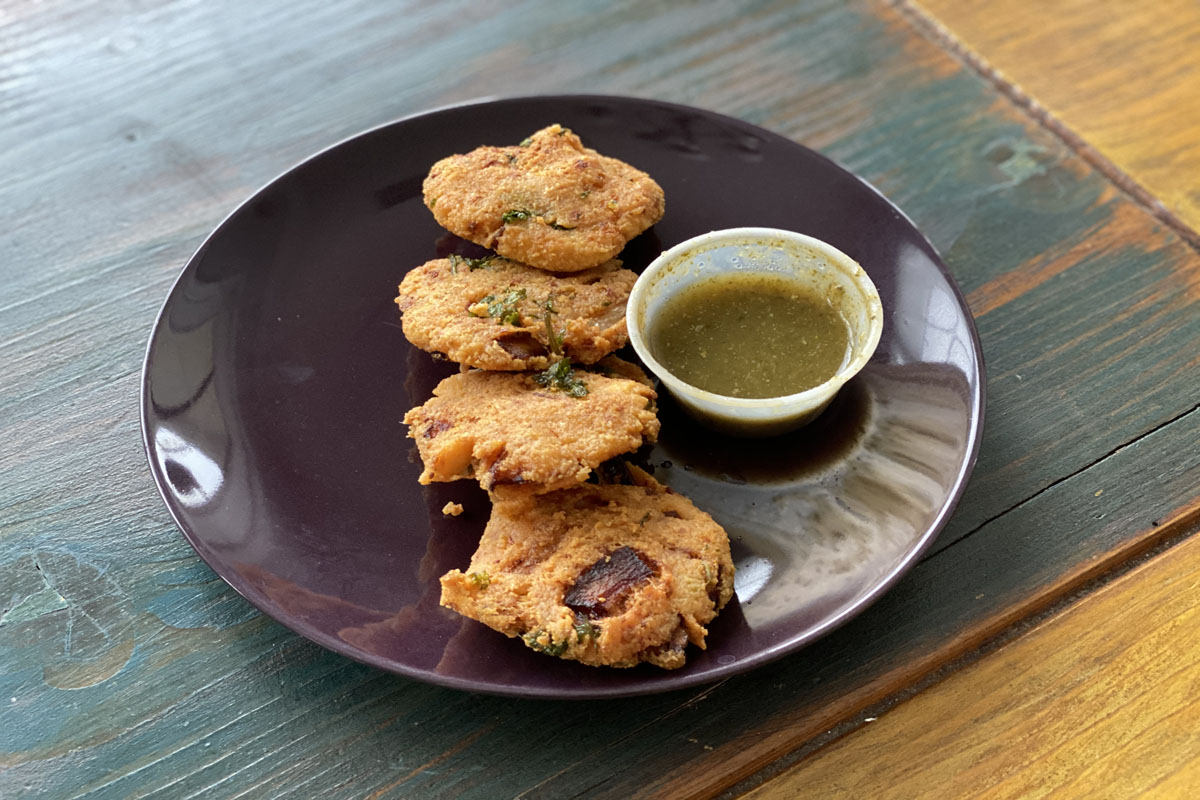 Split pea fritters